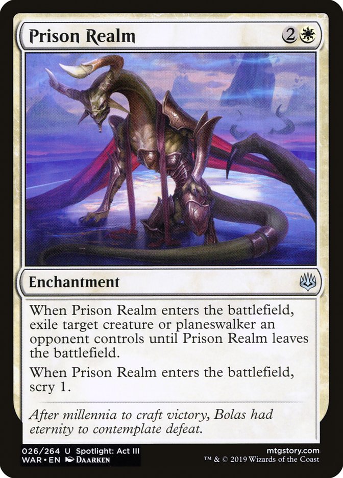 MTG Card Title: Prison Realm WAR/26