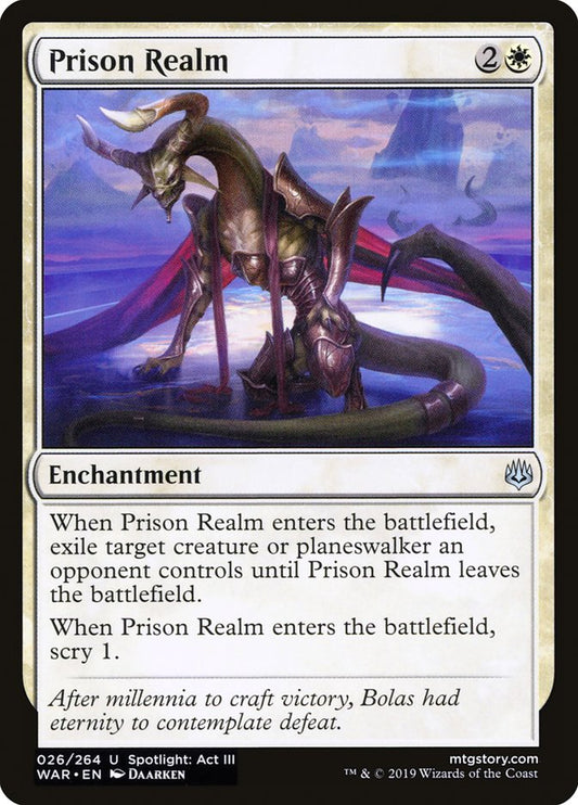 MTG Card Title: Prison Realm WAR/26