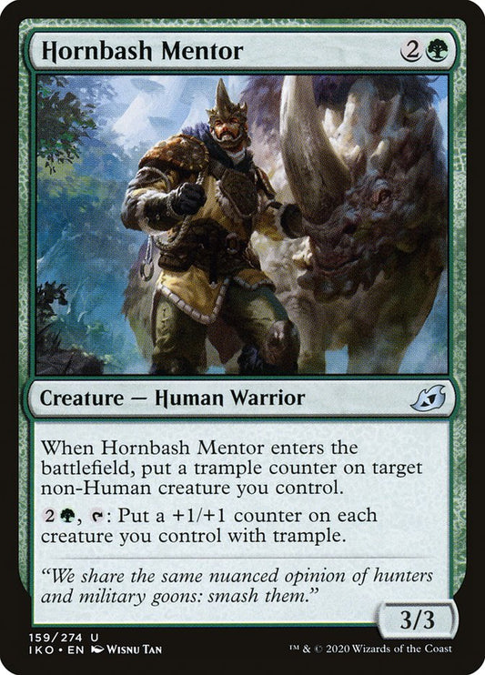 MTG Card Title: Hornbash Mentor IKO/159