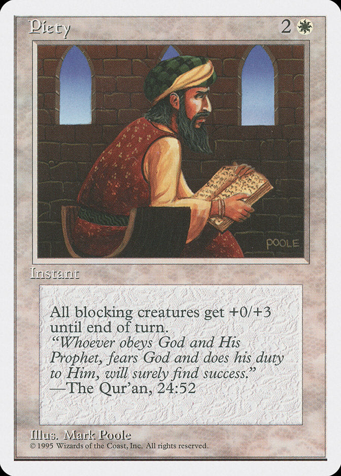 MTG Card Title: Piety 4ED/41