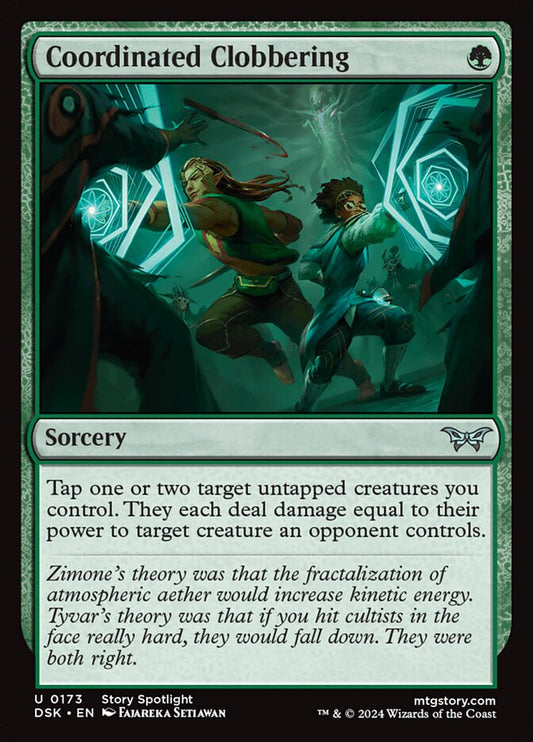 MTG Card Title: Coordinated Clobbering DSK/173