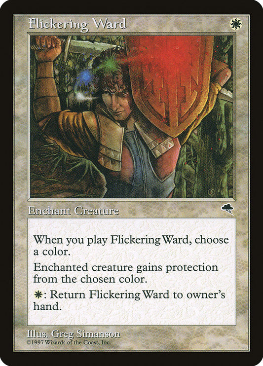 MTG Card Title: Flickering Ward TMP/19