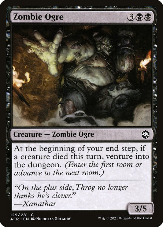 MTG Card Title: Zombie Ogre AFR/129