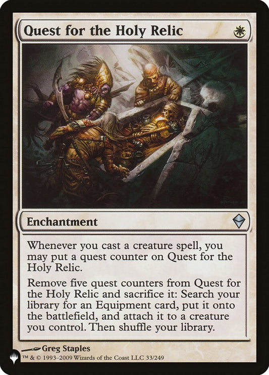 MTG Card Title: Quest for the Holy Relic PLST/ZEN-33