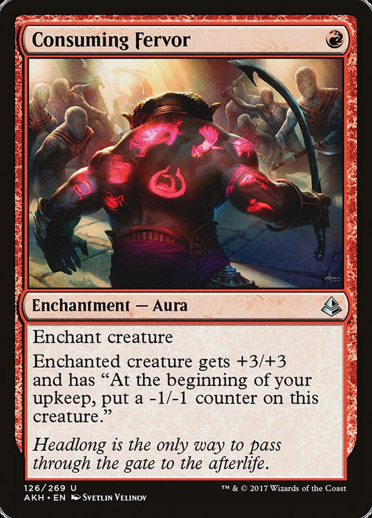 MTG Card Title: Consuming Fervor AKH/126