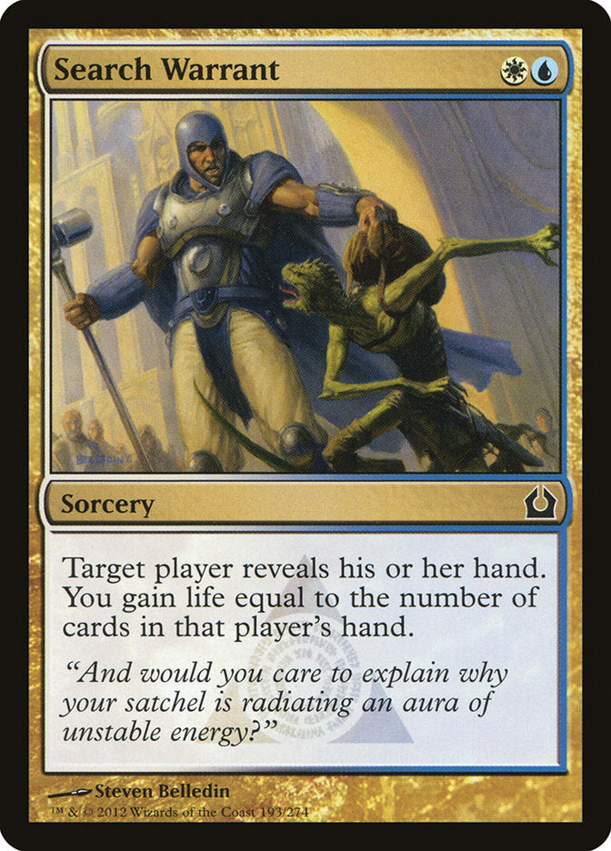 MTG Card Title: Search Warrant RTR/193