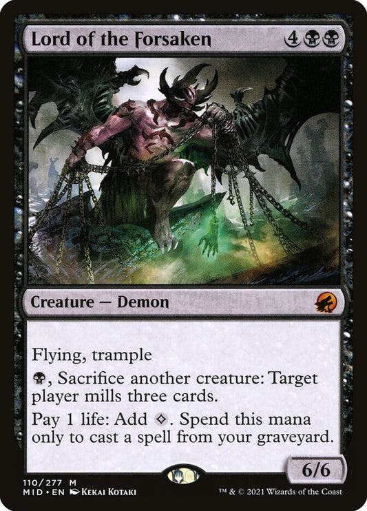 MTG Card Title: Lord of the Forsaken MID/110