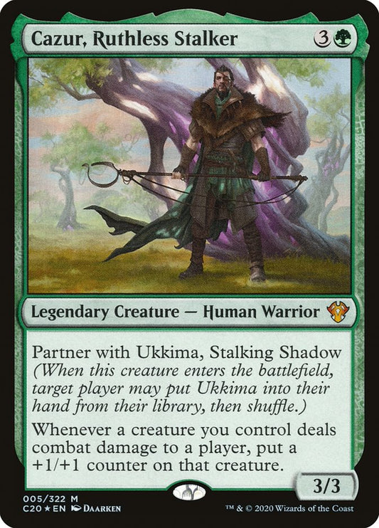 MTG Card Title: Cazur, Ruthless Stalker C20/5