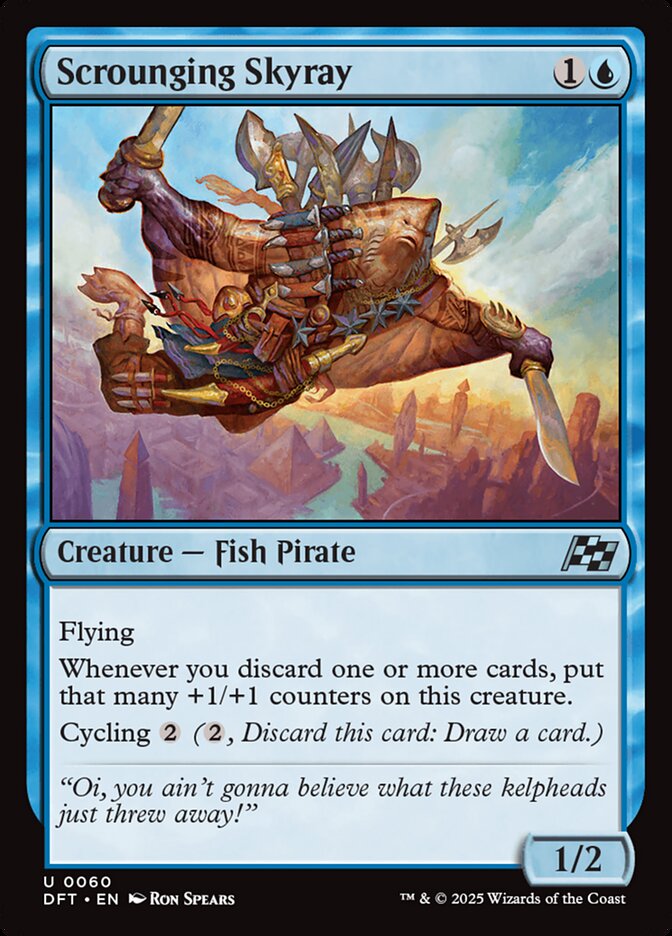 MTG Card Title: Scrounging Skyray DFT/60