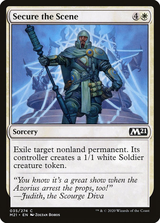 MTG Card Title: Secure the Scene M21/35