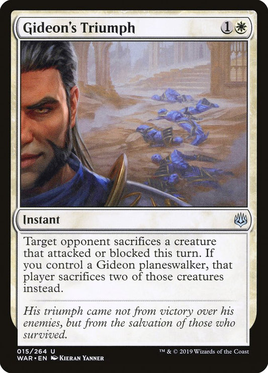 MTG Card Title: Gideon's Triumph WAR/15