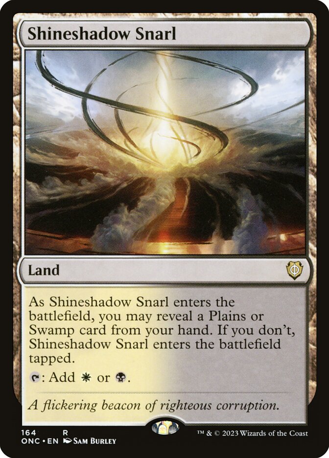 MTG Card Title: Shineshadow Snarl ONC/164