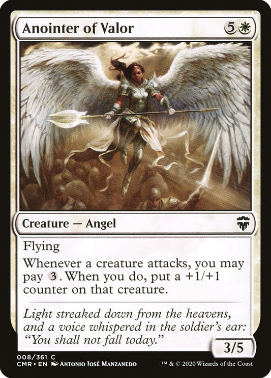 MTG Card Title: Anointer of Valor CMR/8