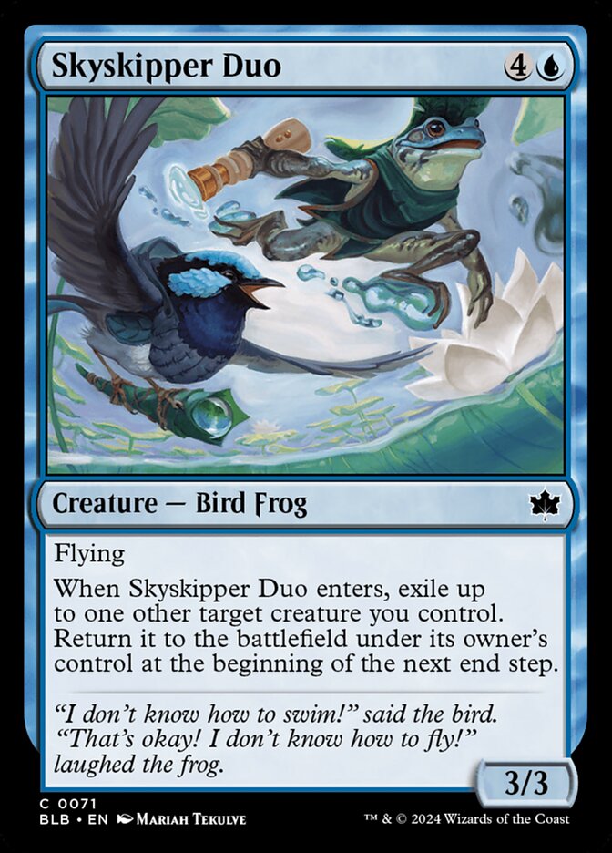 MTG Card Title: Skyskipper Duo BLB/71