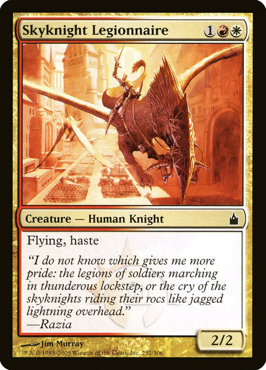 MTG Card Title: Skyknight Legionnaire RAV/232