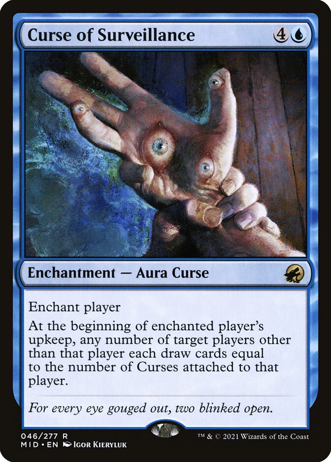 MTG Card Title: Curse of Surveillance MID/46