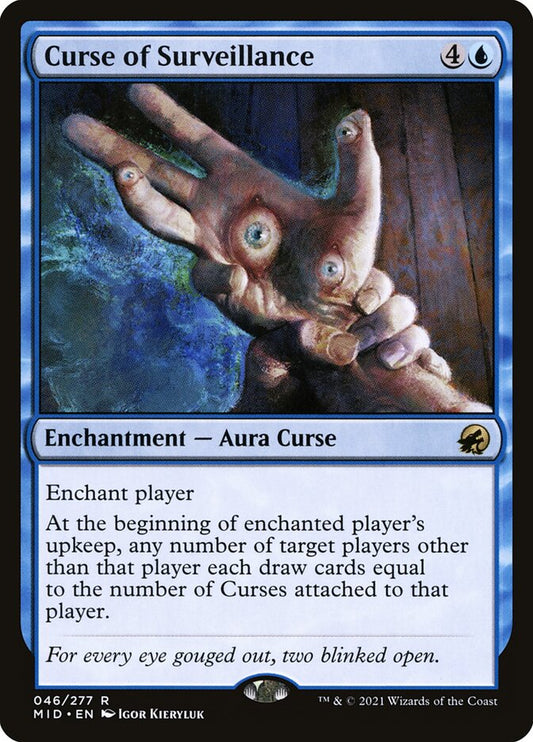 MTG Card Title: Curse of Surveillance MID/46