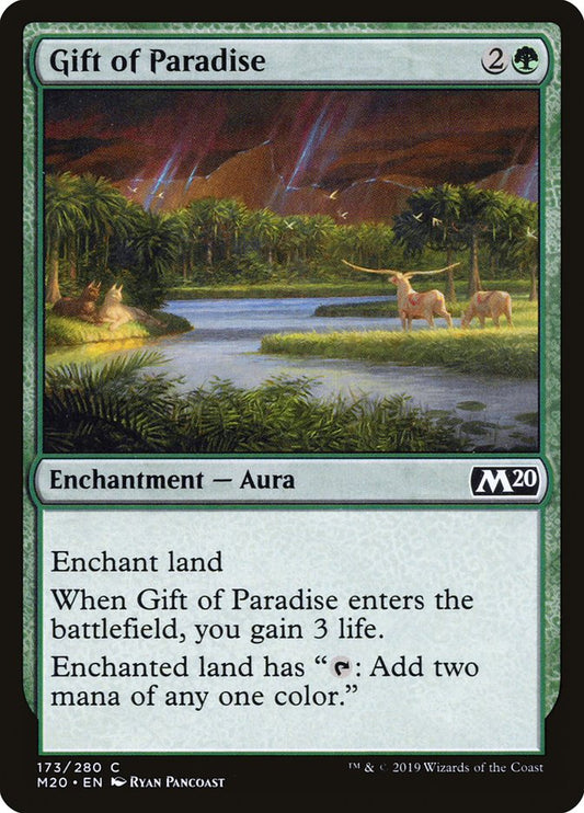 MTG Card Title: Gift of Paradise M20/173
