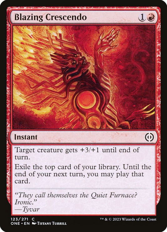 MTG Card Title: Blazing Crescendo ONE/123
