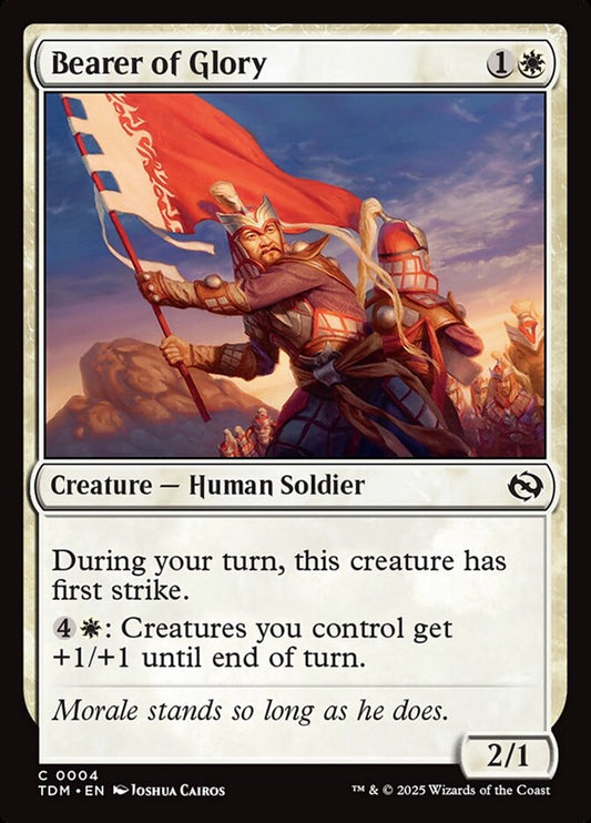 MTG Card Title: Bearer of Glory TDM/4