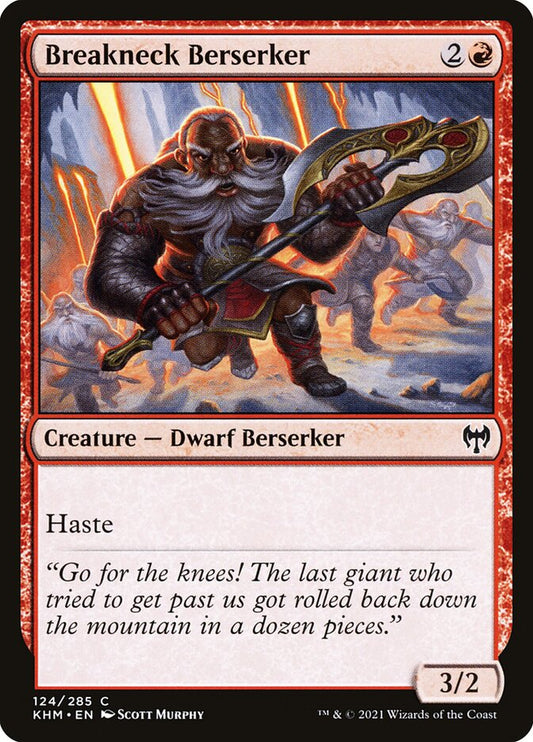 MTG Card Title: Breakneck Berserker KHM/124