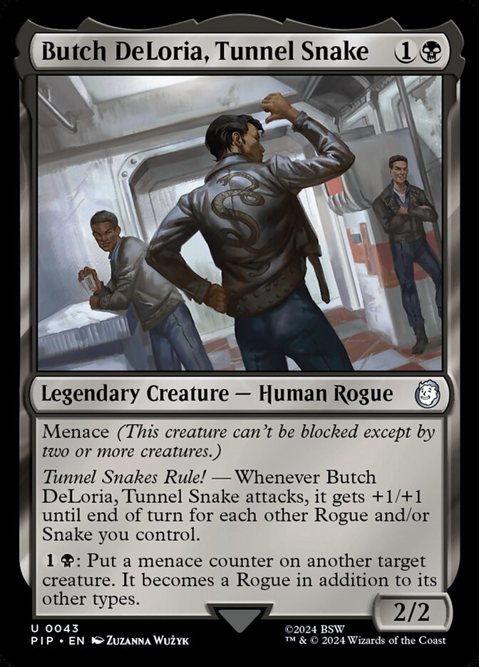 MTG Card Title: Butch DeLoria, Tunnel Snake PIP/43