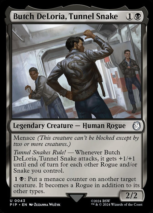 MTG Card Title: Butch DeLoria, Tunnel Snake PIP/43