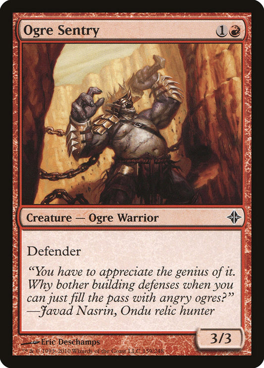 MTG Card Title: Ogre Sentry ROE/159