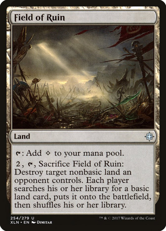 MTG Card Title: Field of Ruin XLN/254