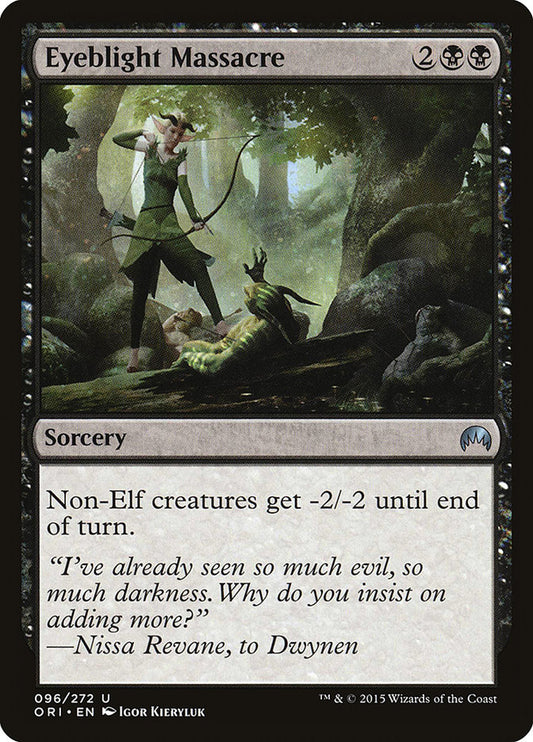 MTG Card Title: Eyeblight Massacre ORI/96