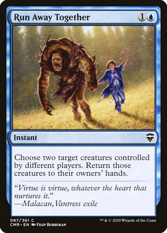 MTG Card Title: Run Away Together CMR/87