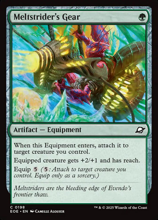 MTG Card Title: Meltstrider's Gear EOE/198