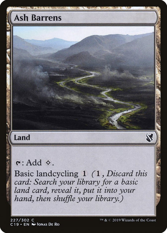 MTG Card Title: Ash Barrens C19/227