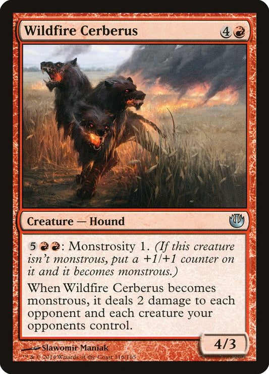 MTG Card Title: Wildfire Cerberus JOU/116