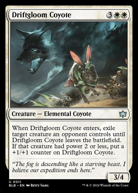 MTG Card Title: Driftgloom Coyote BLB/11