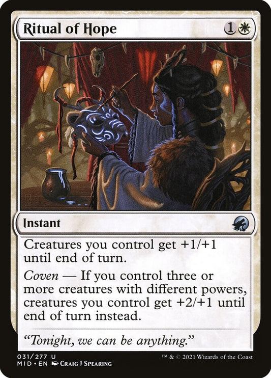 MTG Card Title: Ritual of Hope MID/31