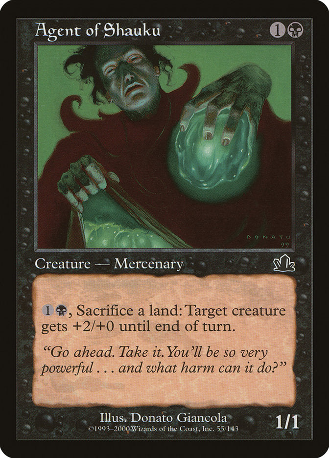 MTG Card Title: Agent of Shauku PCY/55