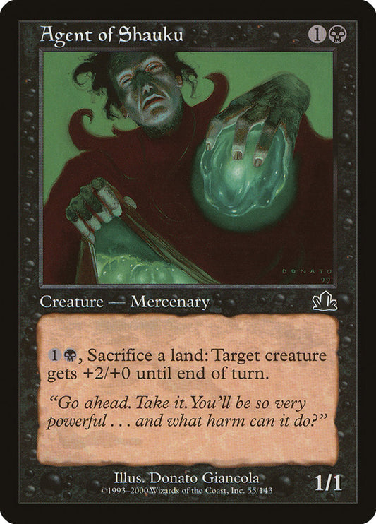 MTG Card Title: Agent of Shauku PCY/55