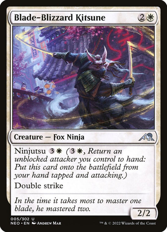 MTG Card Title: Blade-Blizzard Kitsune NEO/5