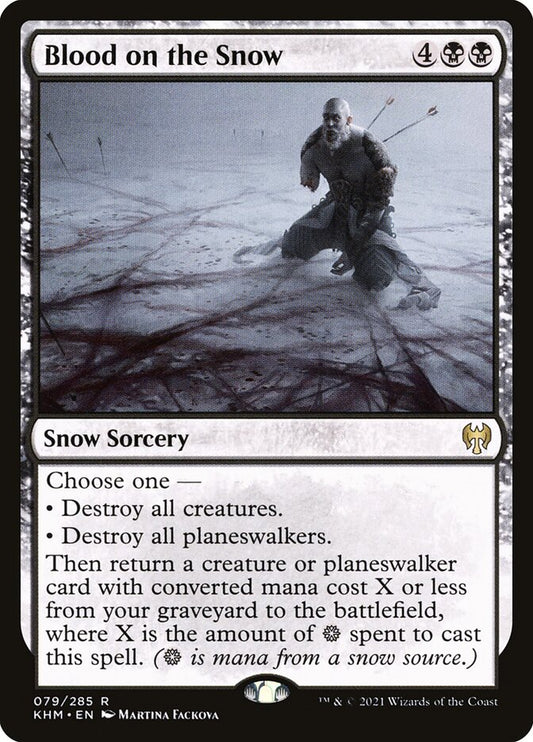 MTG Card Title: Blood on the Snow KHM/79