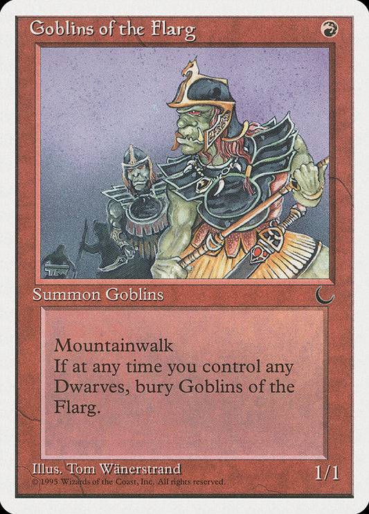 MTG Card Title: Goblins of the Flarg CHR/51