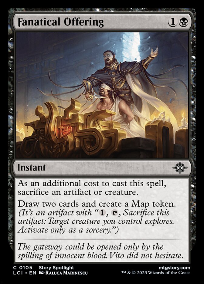 MTG Card Title: Fanatical Offering LCI/105