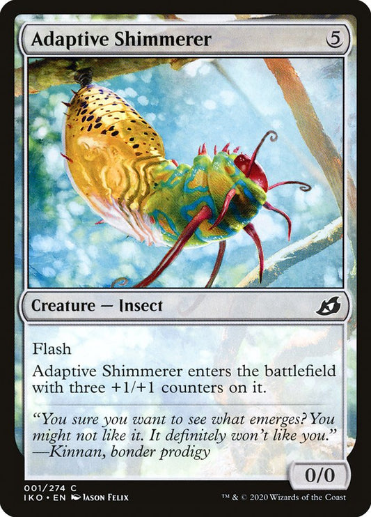 MTG Card Title: Adaptive Shimmerer IKO/1