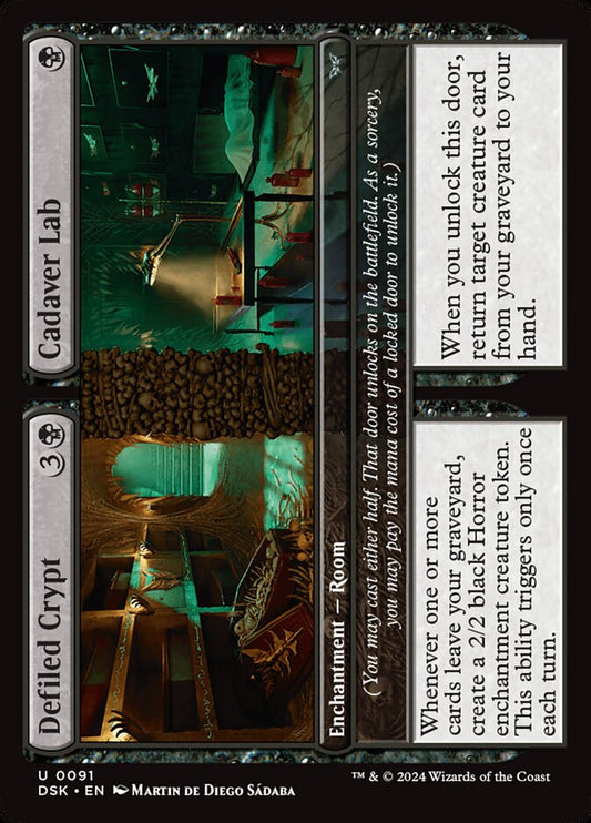 MTG Card Title: Defiled Crypt // Cadaver Lab DSK/91