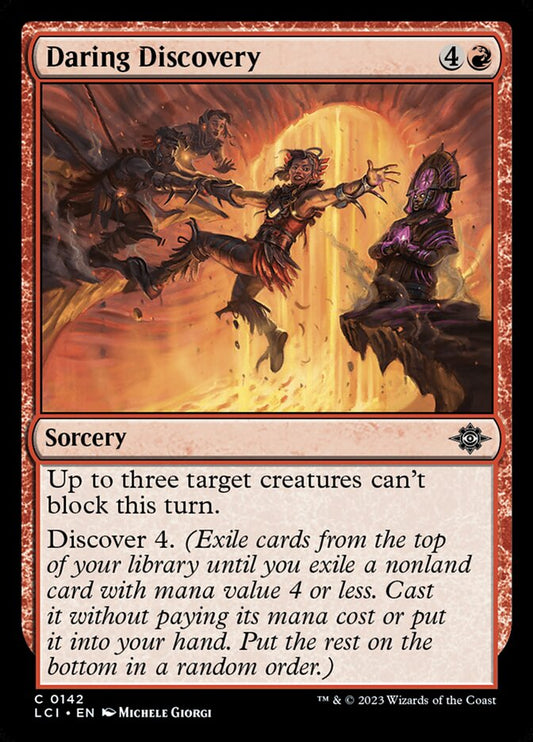 MTG Card Title: Daring Discovery LCI/142