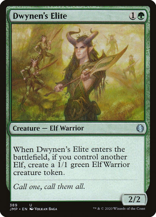 MTG Card Title: Dwynen's Elite JMP/389