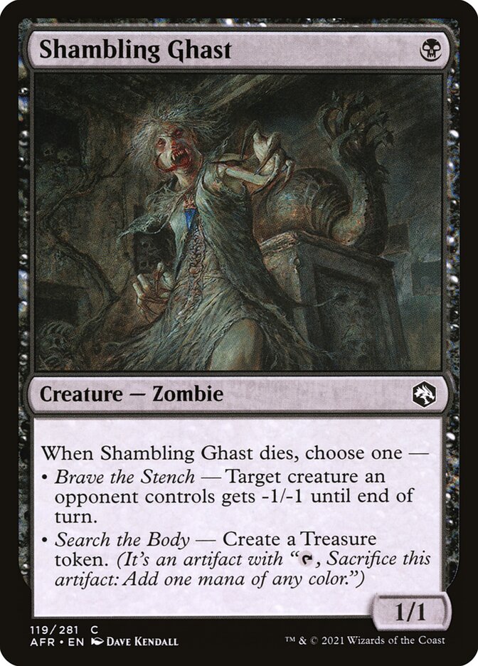 MTG Card Title: Shambling Ghast AFR/119