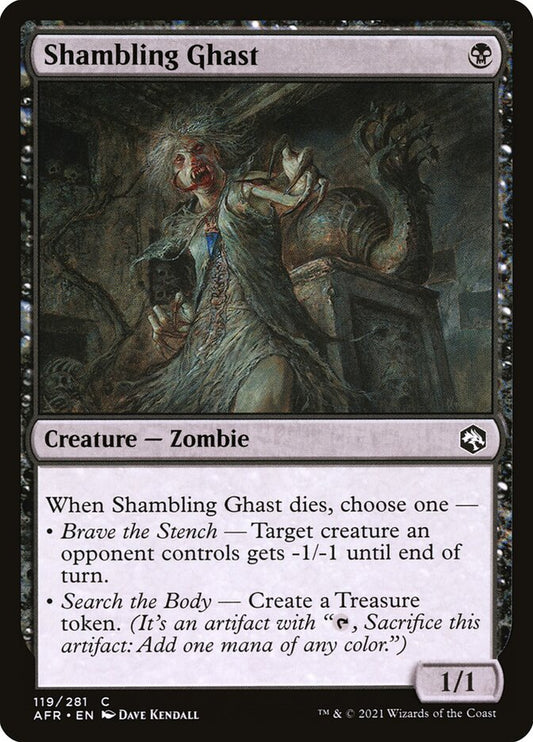 MTG Card Title: Shambling Ghast AFR/119