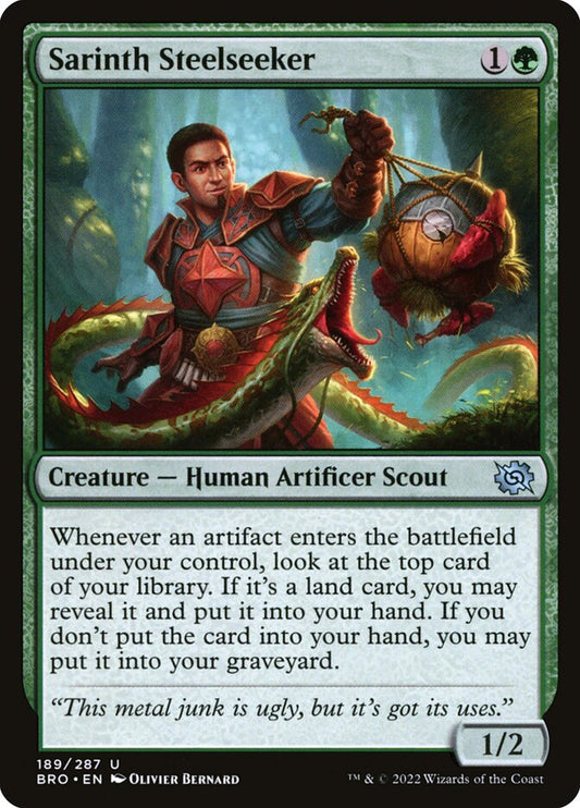 MTG Card Title: Sarinth Steelseeker BRO/189