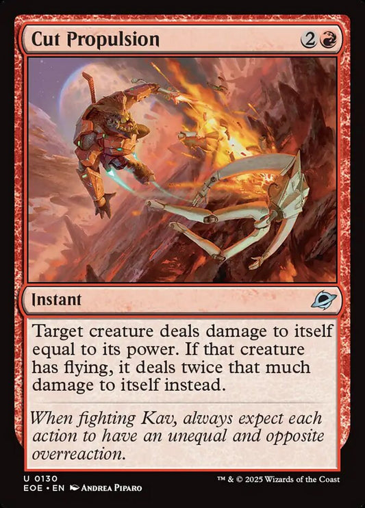 MTG Card Title: Cut Propulsion EOE/130